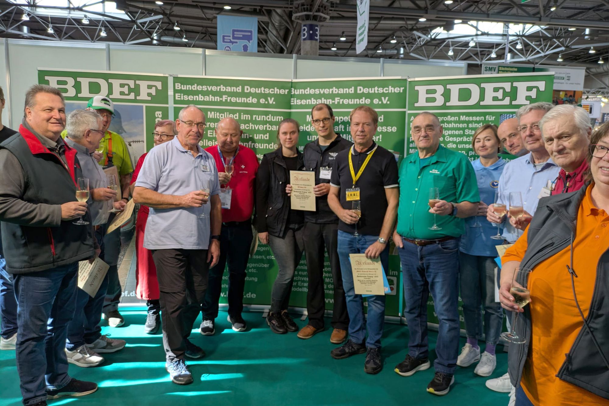 Hobbymesse: Verleihung der Teilnehmerurkunden