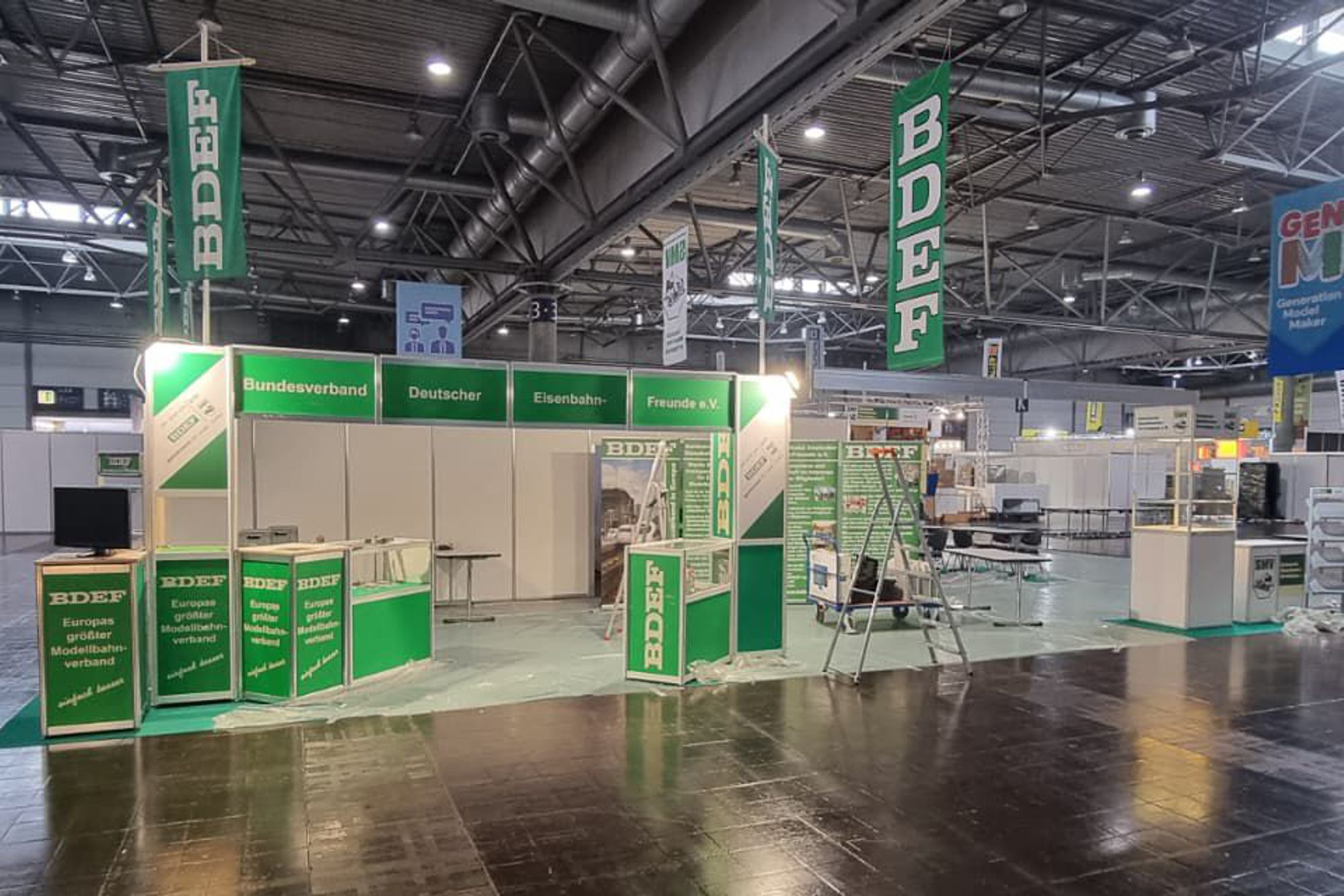 Hobbymesse Leipzig – der Aufbau läuft